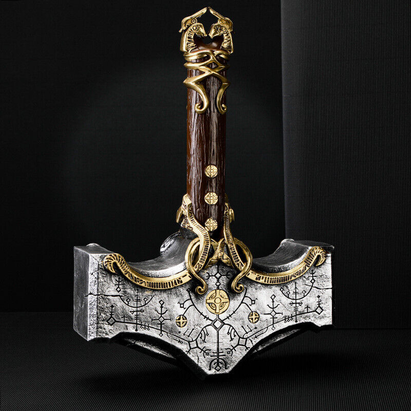  Thor's Hammer in GOW,Role-playing Props,Made of Polyvinyl  Chloride,Used for Collection and Role Playing : Toys & Games