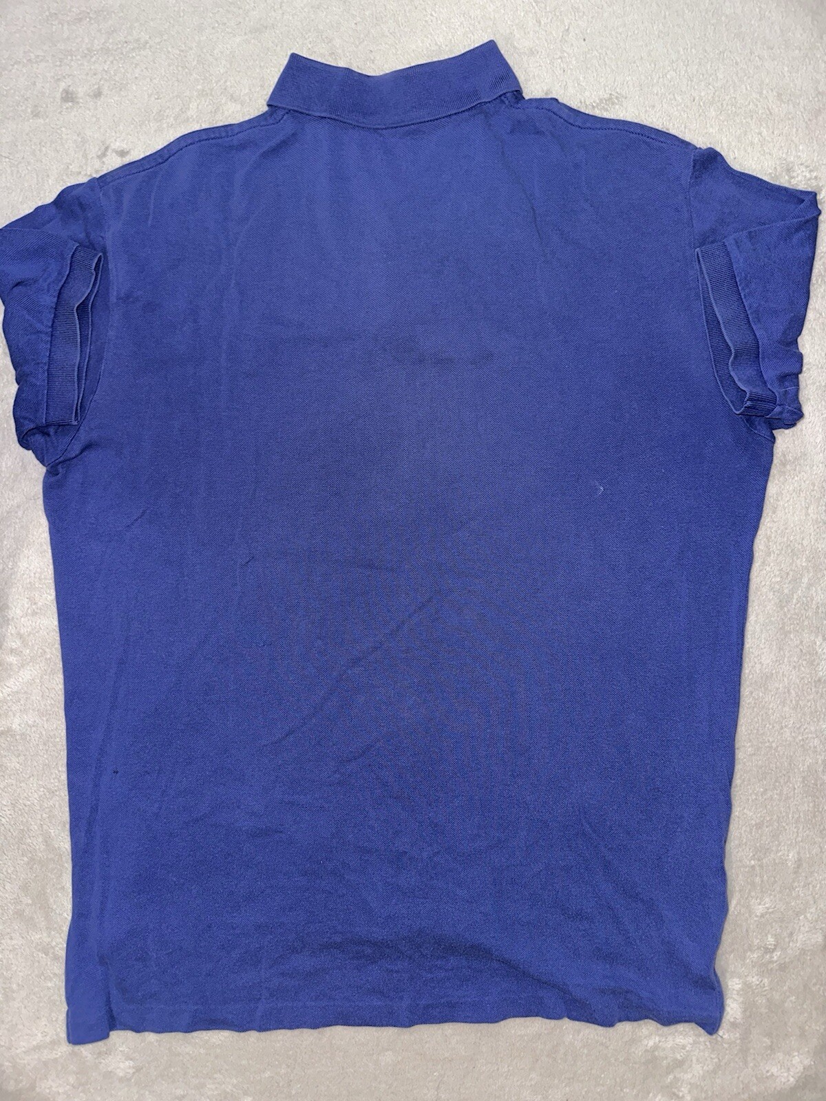 Polo Ralph Lauren Polo Uomo Taglia Large Camicia Manica Corta Blu Pony Preppy