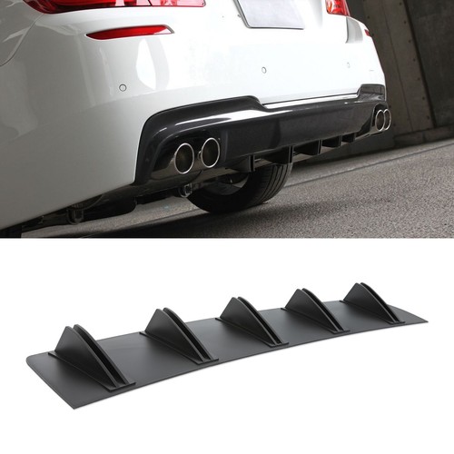 For Subaru Legacy WRX Car Rear Bumper Lip Lower Diffuser Shark Fin Spoiler Black - Foto 2 di 14