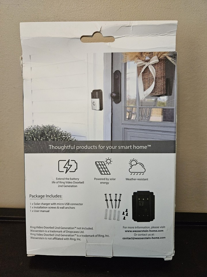 What is the correct solar charger for Ring 2020 2nd Gen doorbell
