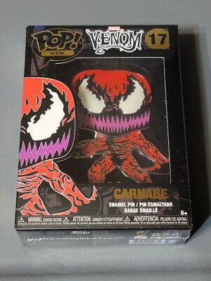 FUNKO POP! PIN: Marvel - Venom Carnage [New Toy] Pin, Vinyl Figure