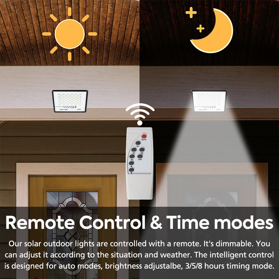 Solar Flood Light Motion Sensor Outdoor Flood Lights Dusk to Dawn