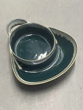 Teal Colored Chip and Dip Server