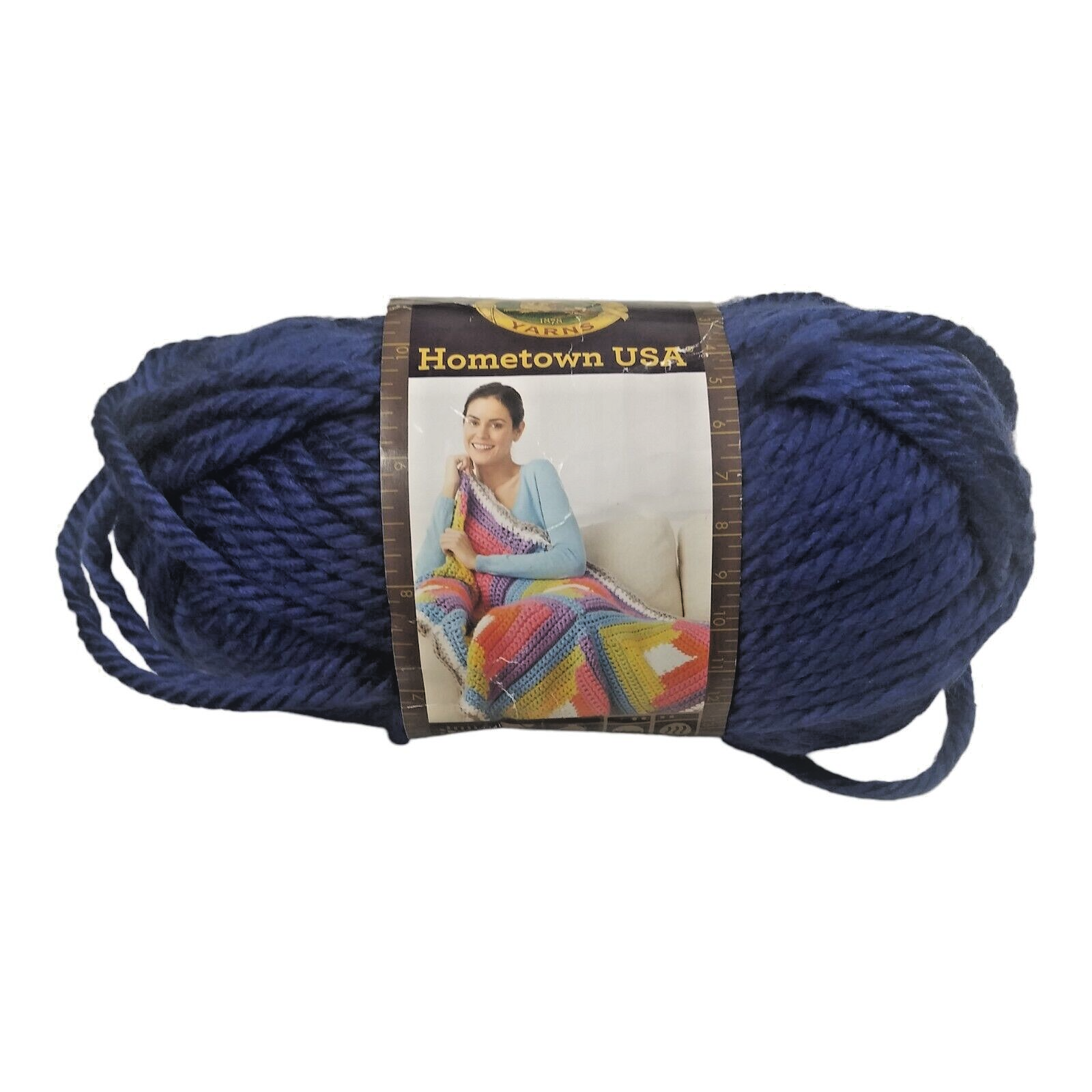 Lion Brand Yarn Hometown USA Fort Worth Blue Color 109 Acrylic 5 oz 81