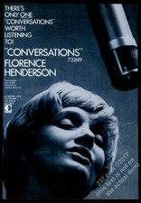 1970 Florence Henderson photo Conversations record release trade print ad