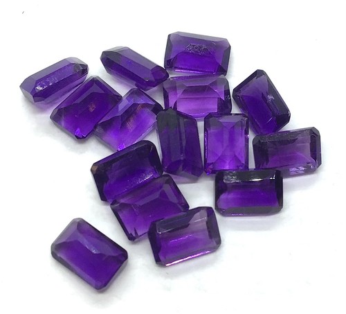 Natural African Amethyst Octagon Cut Faceted Loose Gemstone For Making Jewelry - Picture 8 of 24