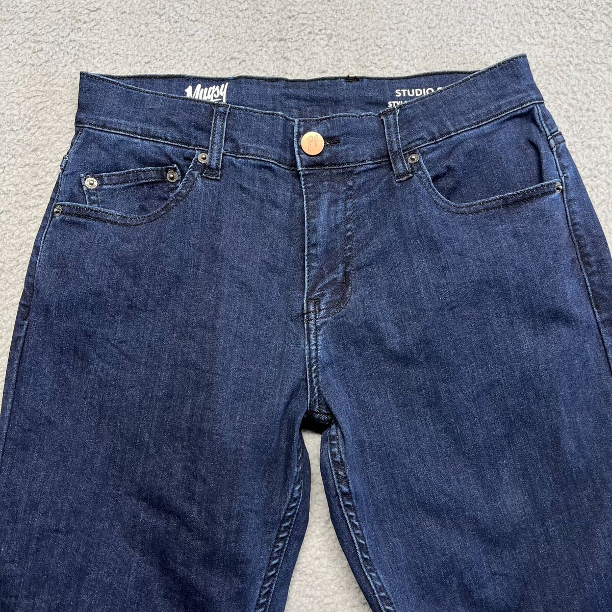 Mugsy Jeans Men 30x30 (30x29) Stretch Studio Blues Dark Wash Mugsy Jeans Men 30x30 (30x29) Stretch Studio Blues Dark Wash