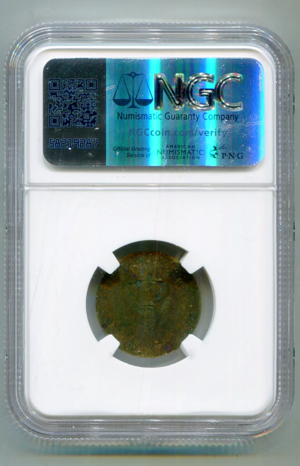 French Colonies Stampee (1779) Vlack-375 copper  NGC VF 35 BN V rare  lotapr9686 - Image 2 of 2