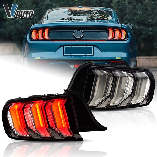 Luces traseras LED VLAND 2015-2023 TRANSPARENTES con señalización de giro secuencial para Ford Mustang L+R - Imagen 11 de 14