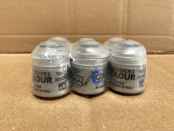 Citadel Colour Layer - Runefang Steel 6 X 12Ml/ 17,20€ (100Ml/ 23,88€) (Ur)-image