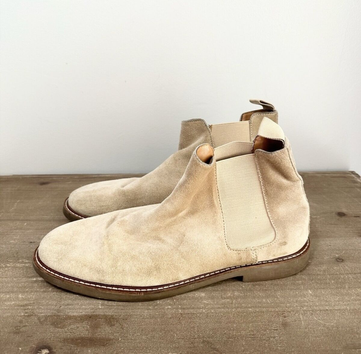 【Steve Madden】 ◆チェルシーブーツ◆GARTH◆ Steve Madden Men's Highline Chelsea Boots In Sand Suede Size