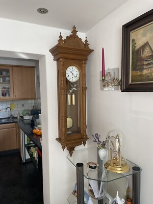 Kieninger Wanduhr Eiche 1.50 m Lang (sehr Selten)