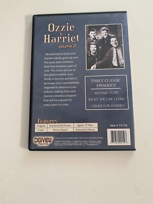 Ozzie and harriet  volume 2 dvd