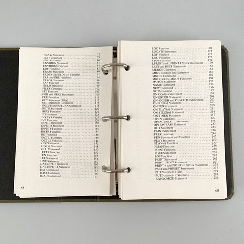 IBM BASIC 3.0 Manual Complete Binder w/ Handbook Quick Reference VTG 1984 - Picture 7 of 12