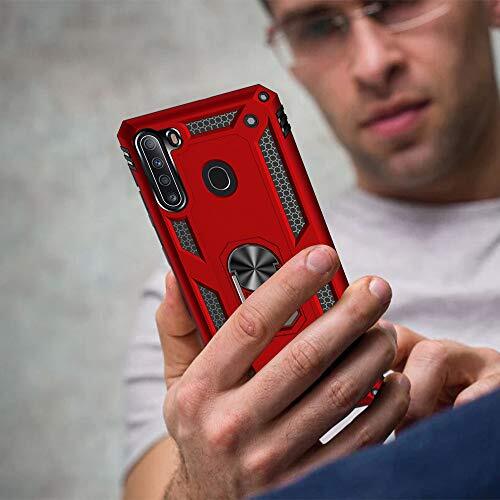 Samsung A21 Phone Case, Galaxy A21 Phone Case with Samsung Galaxy A21 Case Red - Foto 6 di 7
