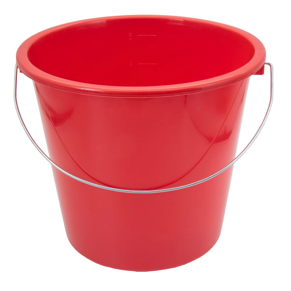Eimer 5 Liter Putzeimer Haushaltseimer Wassereimer Kunststoffeimer Universal 5l - Bild 3 von 4