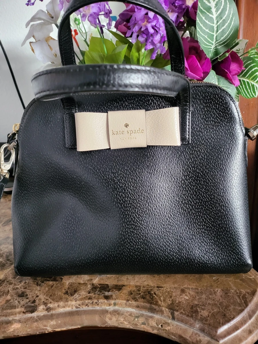 Kate Spade Bag Purse Matthews Street Maise Bow Black Satchel Crossbody