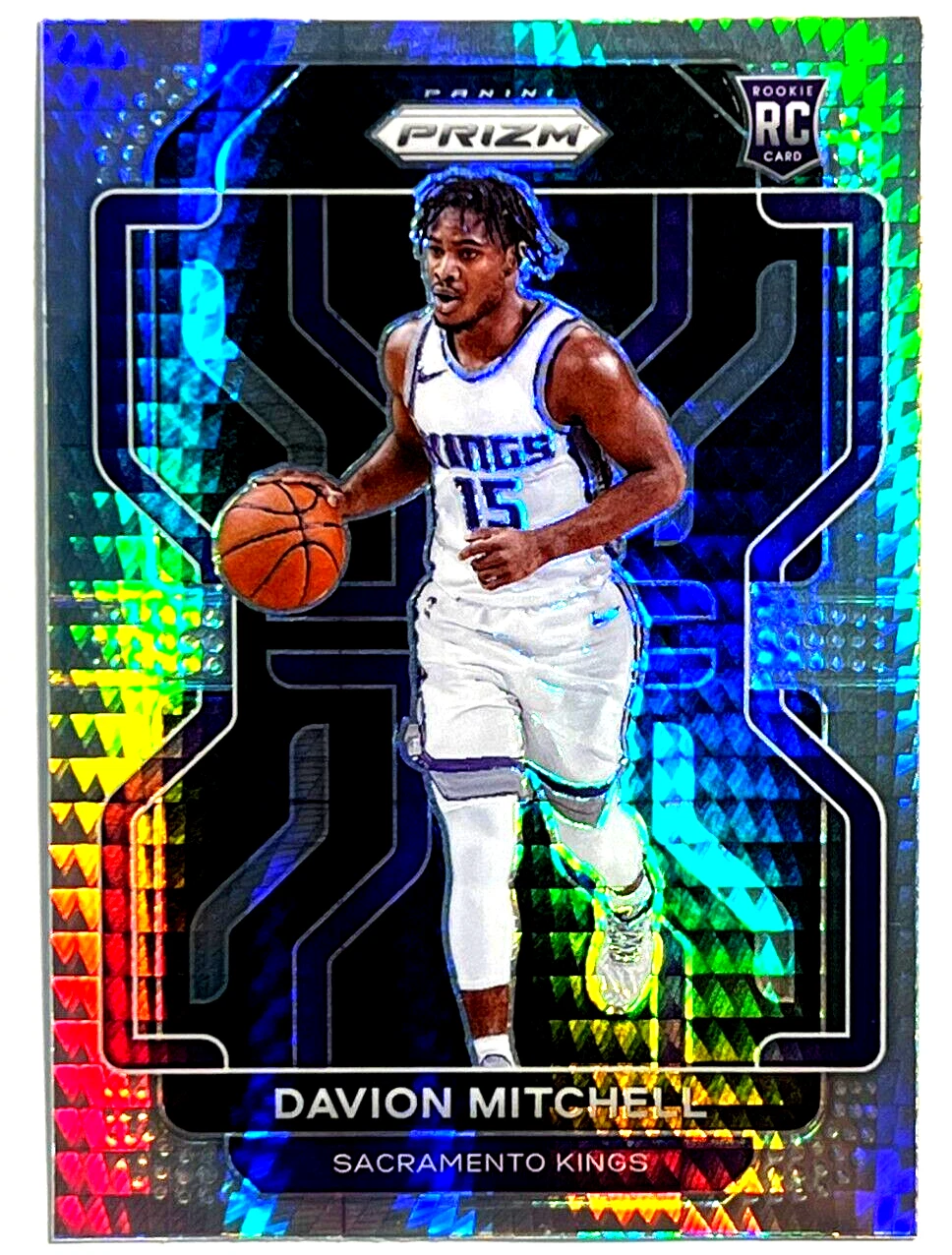 2021-22 Panini Prizm Basketball RC Rookie Hyper Prizm #312 Davion Mitchell