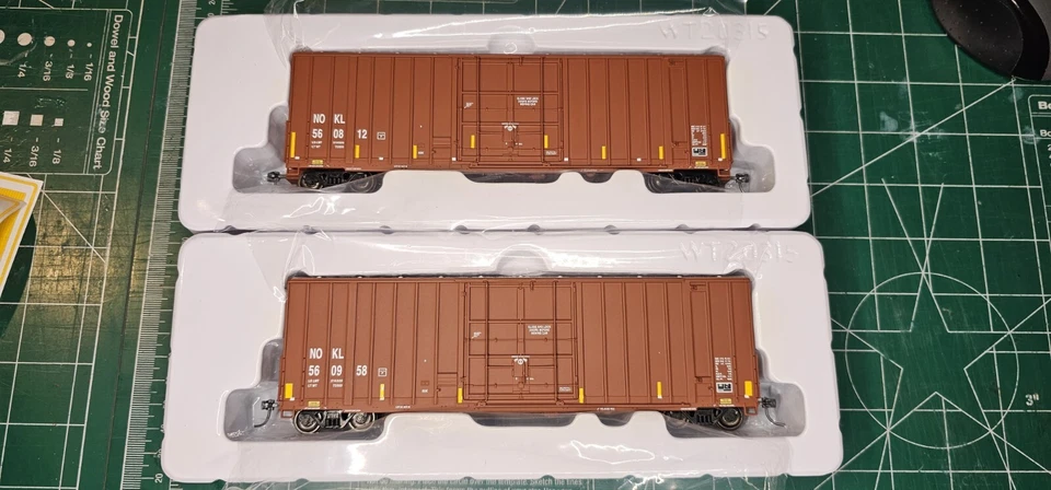 932-27109 Walthers NOKL 50' Hi-Cube Box Car 2-pk - Image 4 of 4