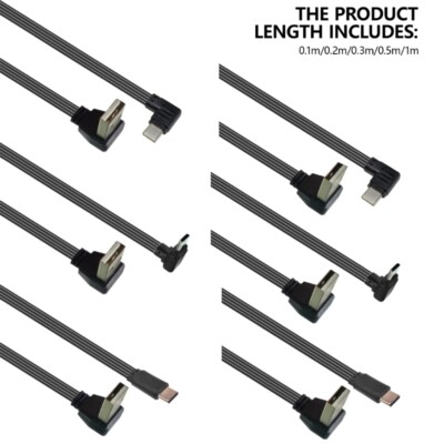 Flexible USB to Type C Data Cord Fast Charging Cable Smartphones Power Wire