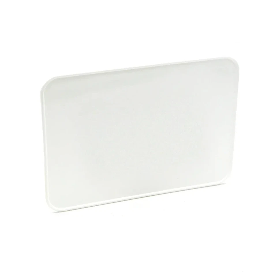 XRW White Number Board 10 x 7 Plain Grab Bar Race Plate - Image 1 of 1