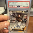 🤩2024 TOPPS NOW OFFSEASON #OS2A PAUL SKENES ROOKIE ON CARD AUTO /25🔥📈PSA 9🔥