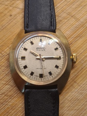 BWC Vintage Armbanduhr Uhr mechanisch Handaufzug 17 Jewels