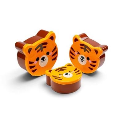 Adomoral Tiger Shaped lunchbox Set of 3