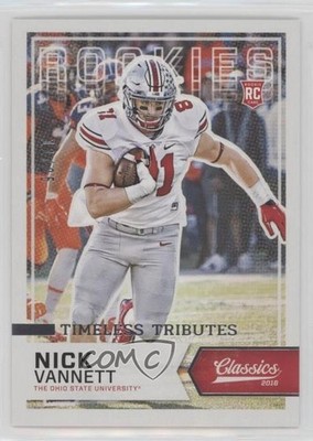 2016 Classics Rookies Timeless Tributes Silver /25 Nick Vannett Rookie RC 0c6