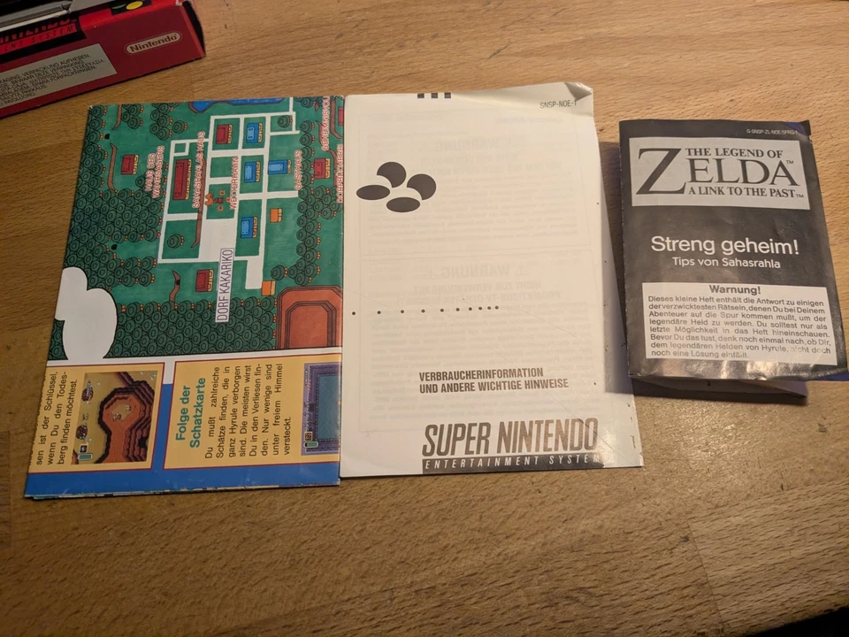 The Legend of Zelda A Link to the Past Super Nintendo SNES Boxed PAL CIB OVP - Bild 4 von 4