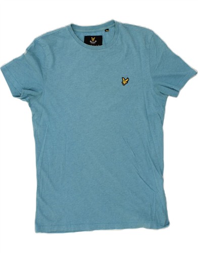 LYLE & SCOTT Mens T-Shirt Top Medium Blue Cotton BZ11