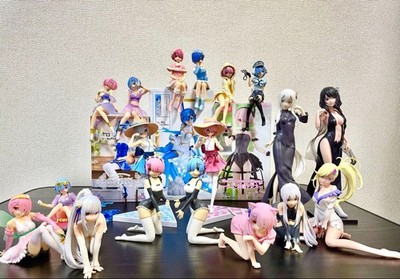 Re:Zero Figuren Lot 21 Teile Rem Ram Emilia Echidna Minerva Sammlung Set