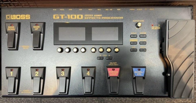 BOSS GT-100(オマケ付き) BOSS GT-100 Guitar Multi Effects Processor w/ Case Box AC Adapter