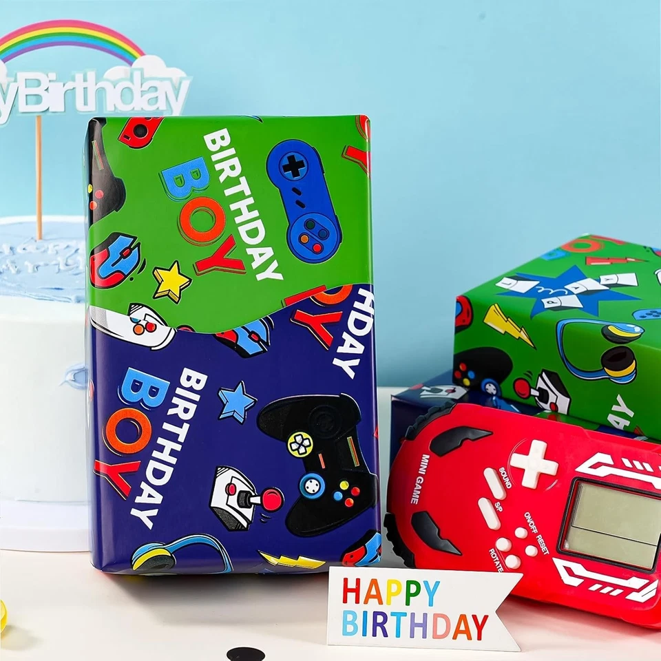 Papel de envolver reversible para juegos Jumbo de 30 pulgadas - 30 pulgadas x 33 pies - Juego K... Foto 2 de 4