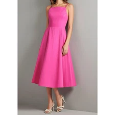 $375 SACHIN & BABI Jacinta  Midi Dress, Cerise, 2 (US)