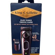 King C. Gillette Beard Trimmer PRO Black, 40 ...