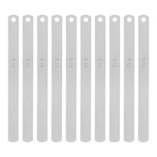 10pcs Mn Steel Feeler Gauge 0.1mm Thickness Metric Filler Thickness Gage
