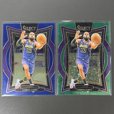 Panini 2024-25 LeBron James Lakers 2-Card Lot Select Concourse Prizm #54