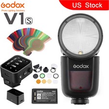 US Godox V1-S 2.4G TTL HSS Flash Speedlite X3-S Trigger AK-R1 Barn Door For Sony