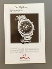 Omega Speedmaster Broad Arrow Mythos 2001 Vintage Watch Ad Werbung Reklame
