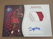 2016-17 Panini Limited Pascal Siakam Rookie Phenoms Jersey Auto Prime /39 RC