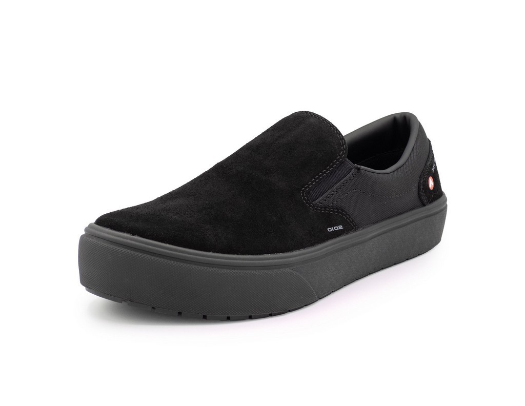 Airwalk Work Shoes Mens Venice Slip On Composite Toe EH Black