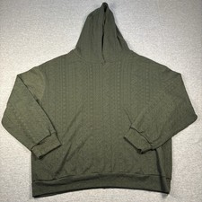 SHEIN Lune Army Green Hooded Sweater Sweatshirt Hoodie Women  s Large