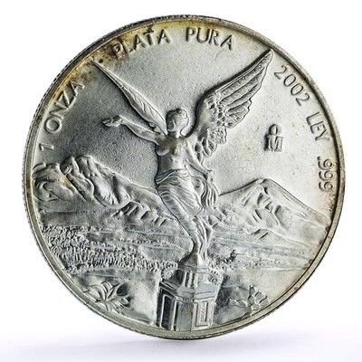 Mexico 1 onza Libertad Angel of Independence silver coin 2002 | eBay