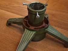 Antique Christmas Tree Stand Art Deco 1950s, With Water Reservoir