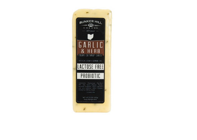 Bunker Hill Garlic & Herb Lactose-Free Probiotic Cheese   8 oz (Pack of 4)