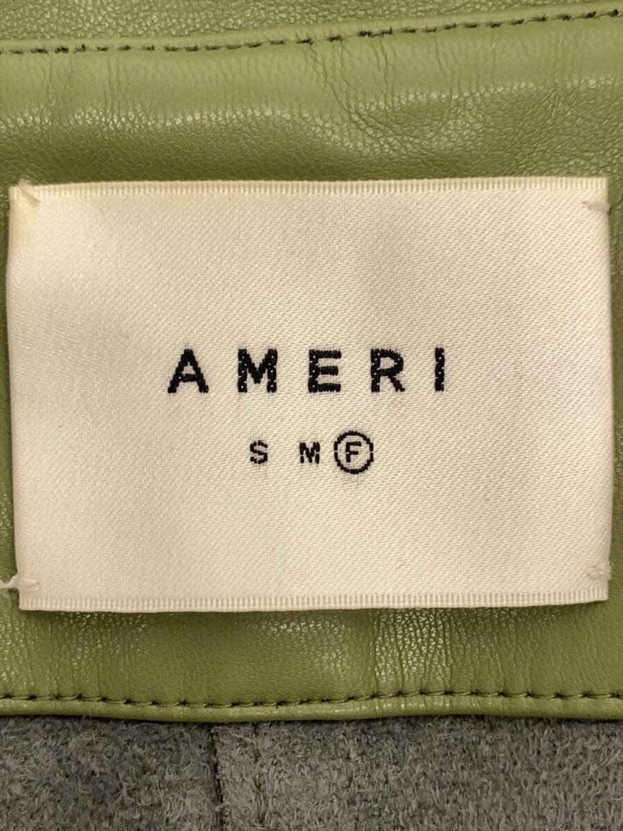 Ameri Leather Jacket Blouson/Free/Polyester/Grn/0… - image 3