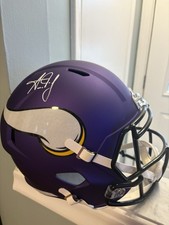 Aaron Jones Minnesota Vikings Signed Full Size Replica Helmet Beckett COA￼
