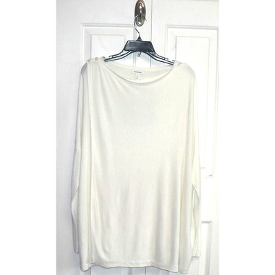 Nordstrom Signature Kiss of Cashmere Shoulder Button Cardigan White Small $79