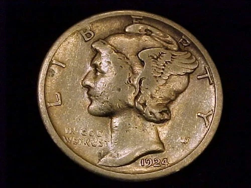 1924-S Mercury Dime, Fine Grade